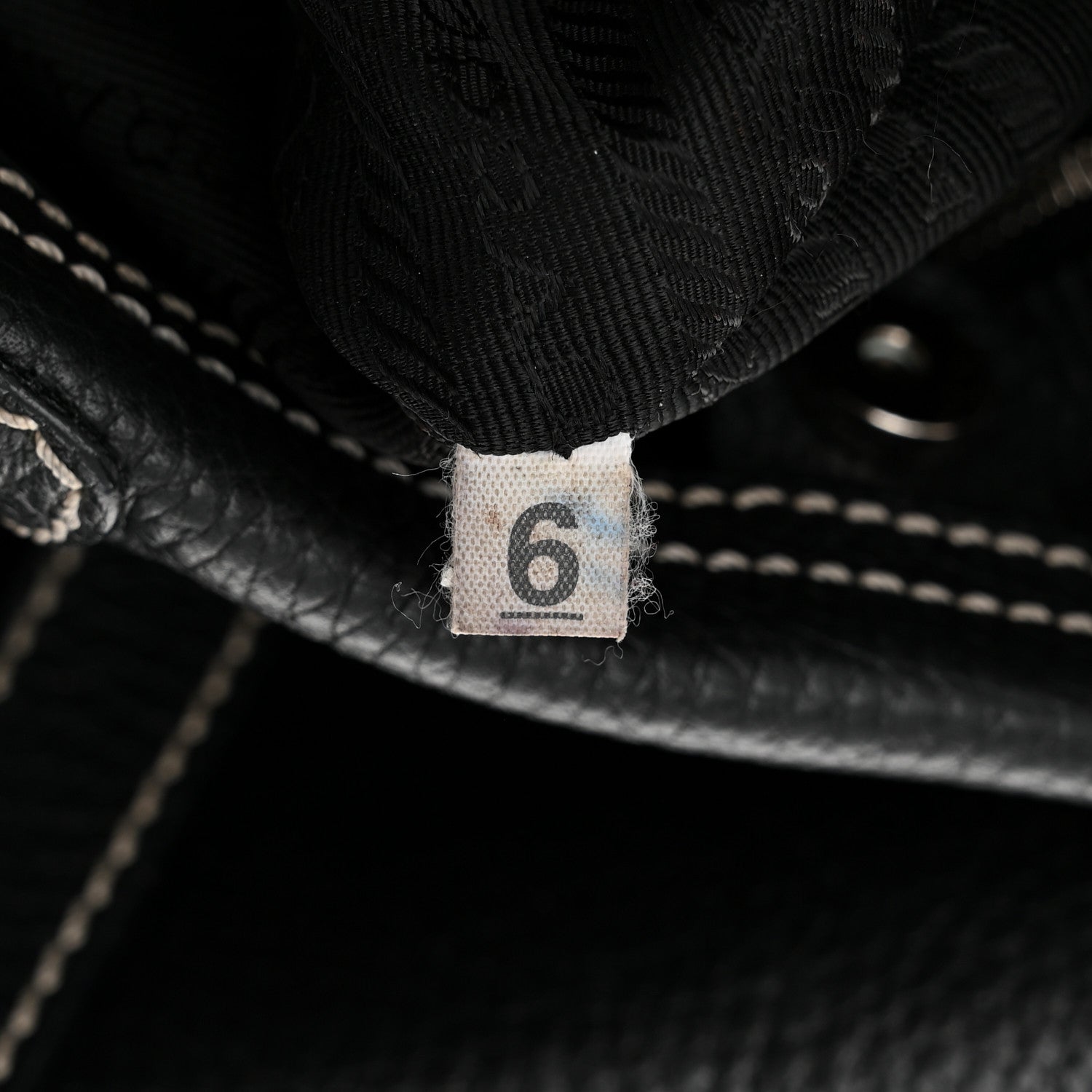 Prada Vitello Daino Shoulder Bag Black 7 of 13