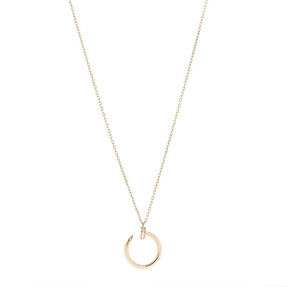 Cartier 18K Yellow Gold Diamond Juste Un Clou Pendant Necklace 1 of 7