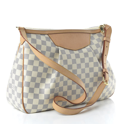 Louis Vuitton Damier Azur Siracusa MM 3 of 10