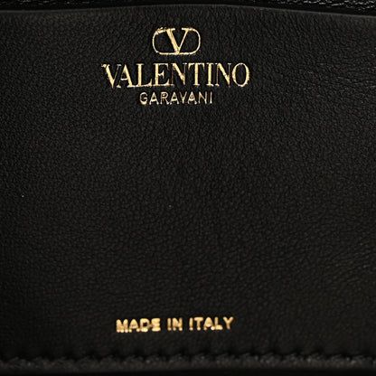 Valentino Garavani Grainy Calfskin Small Vlogo Moon Hobo Bag Black 6 of 9