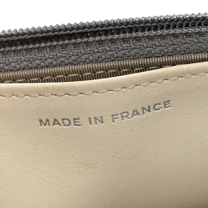 Chanel Metallic Aged Calfskin Quilted Wallet on Chain WOC Silver 7 of 14