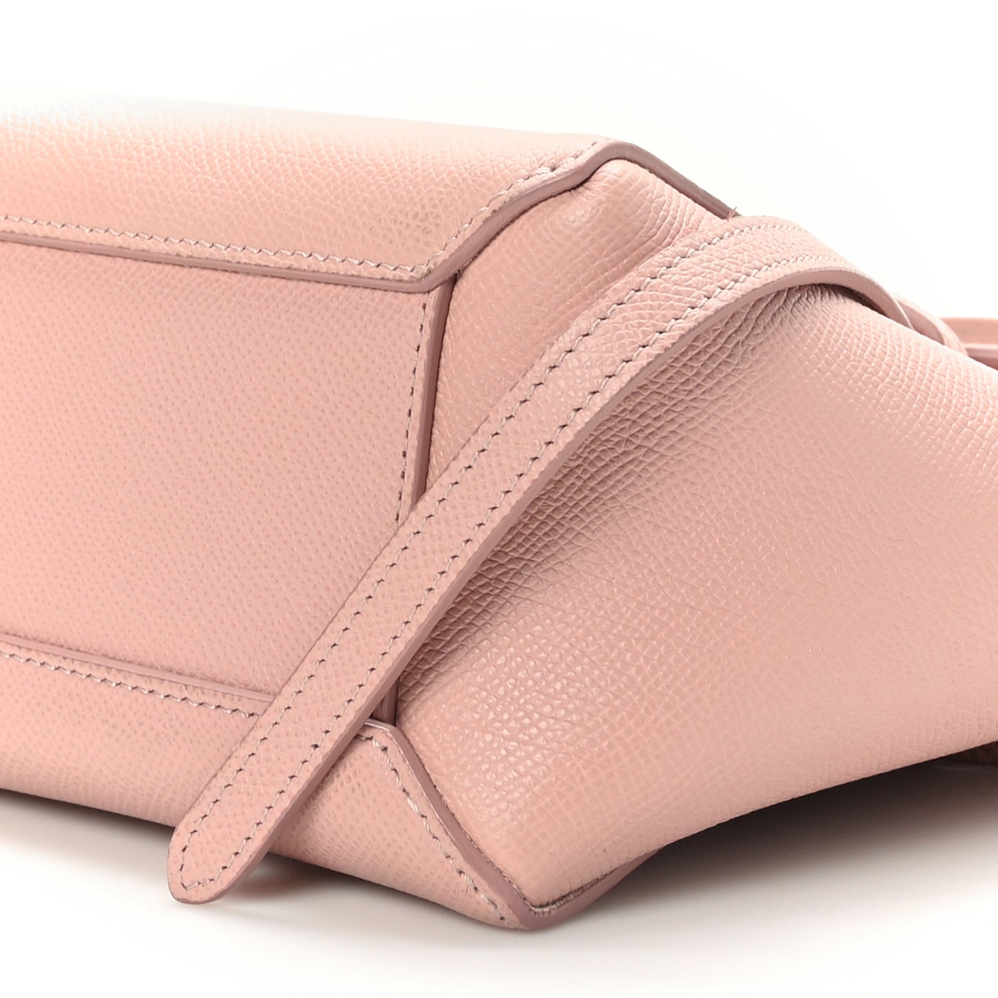 Grained Calfskin Nano Belt Bag Vintage Pink