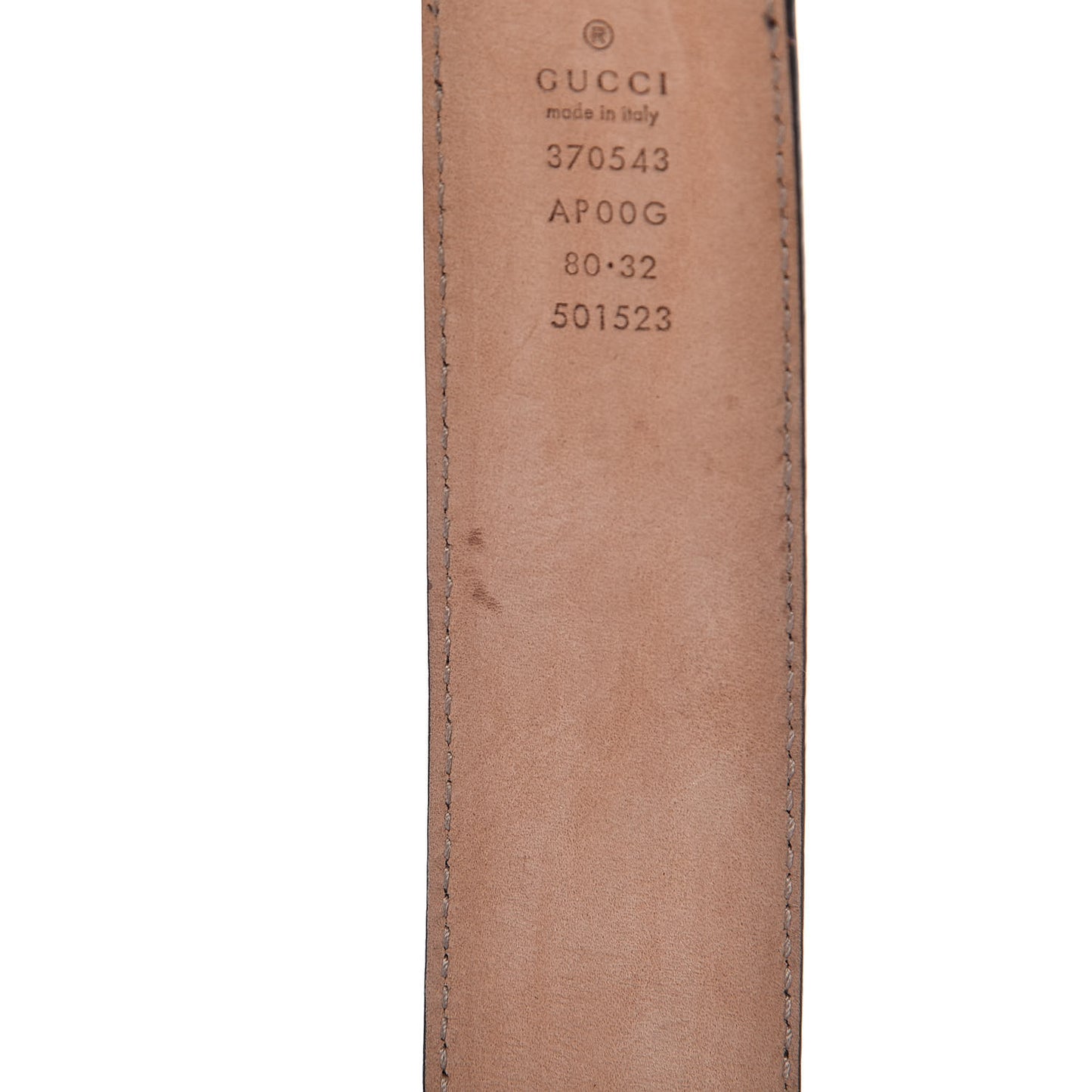 Calfskin Interlocking G 37mm Belt 80 32 Nut Brown