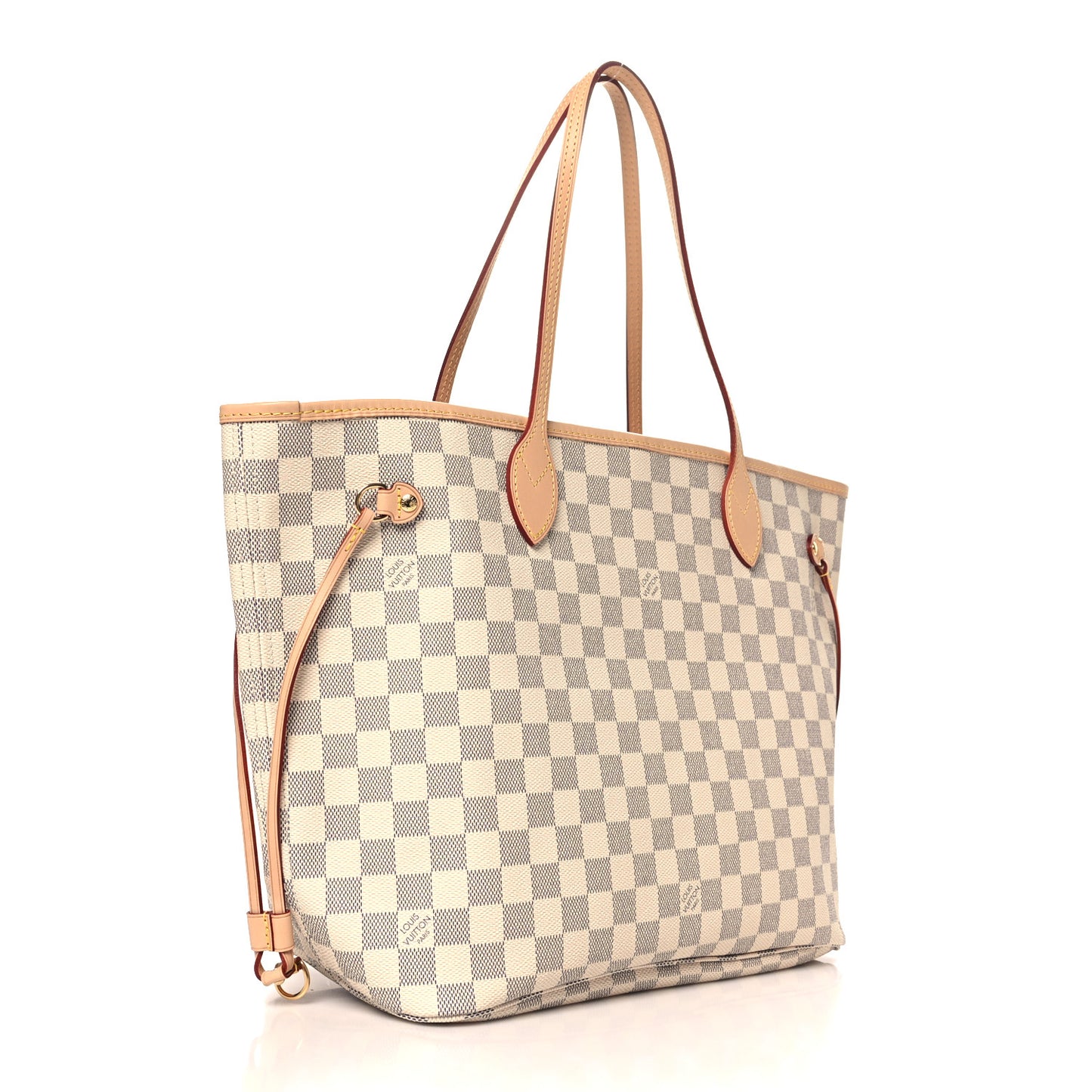 Damier Azur Neo Neverfull MM Rose Ballerine