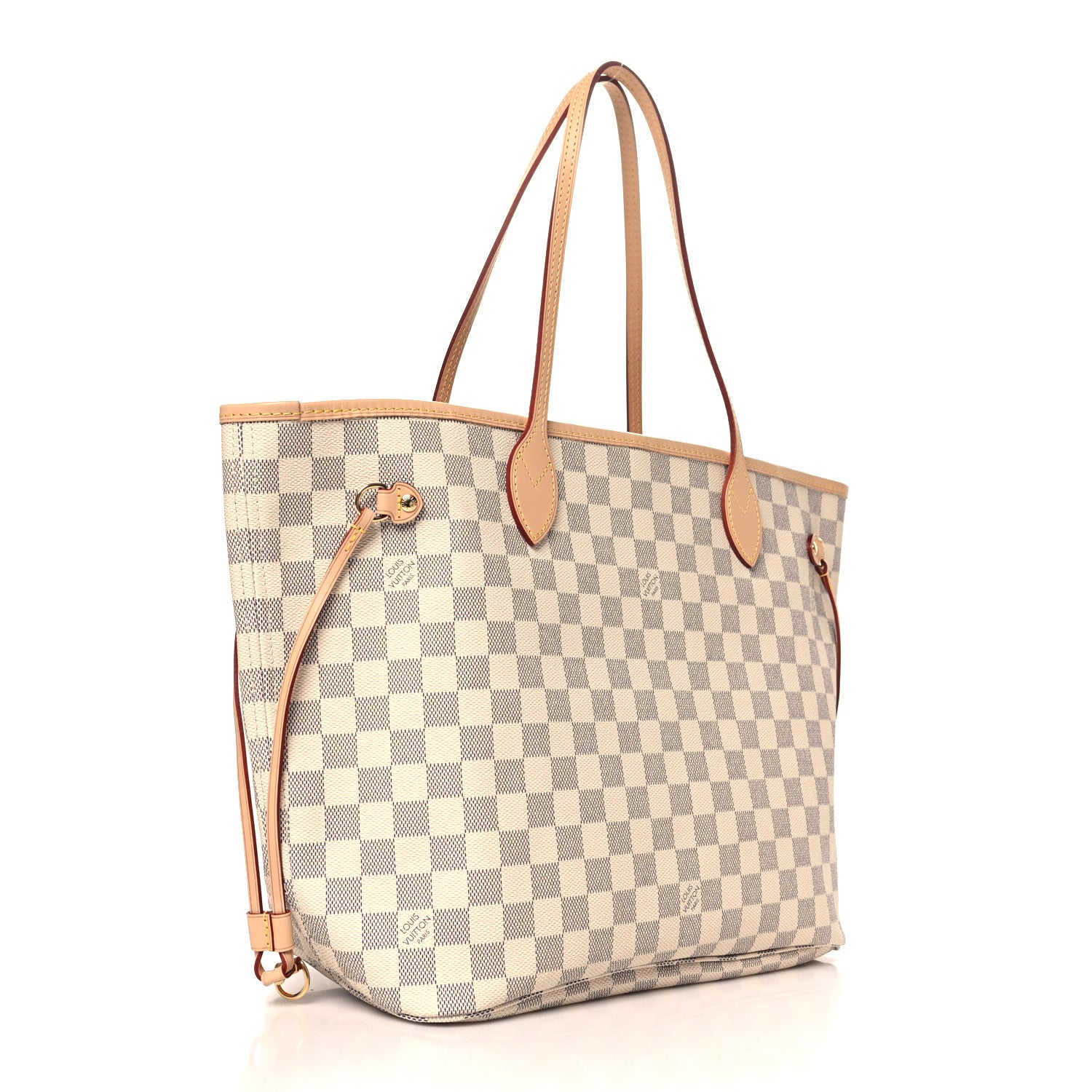 Louis Vuitton Damier Azur Neo Neverfull MM Rose Ballerine 3 of 9