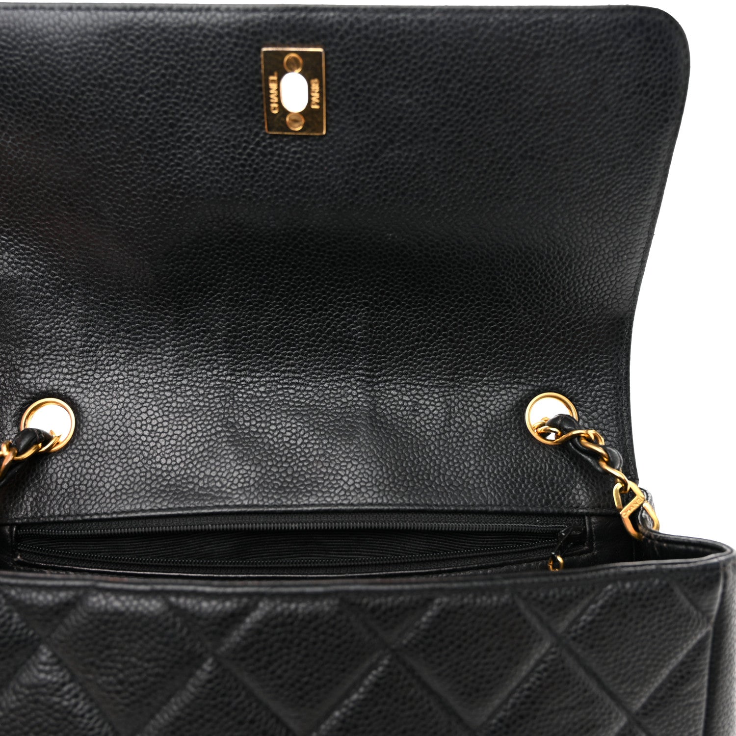 Chanel Caviar Quilted Medium Single Flap Black 17 of 20