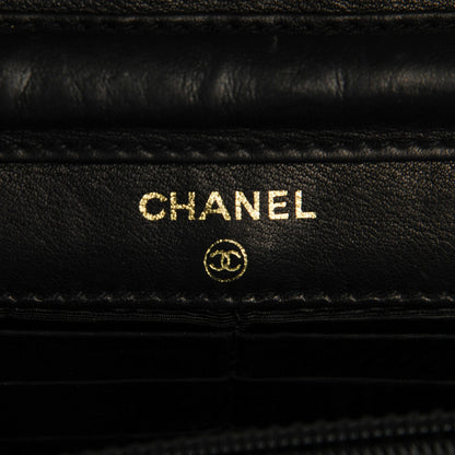 Chanel Caviar Timeless CC Wallet on Chain WOC Black 9 of 17