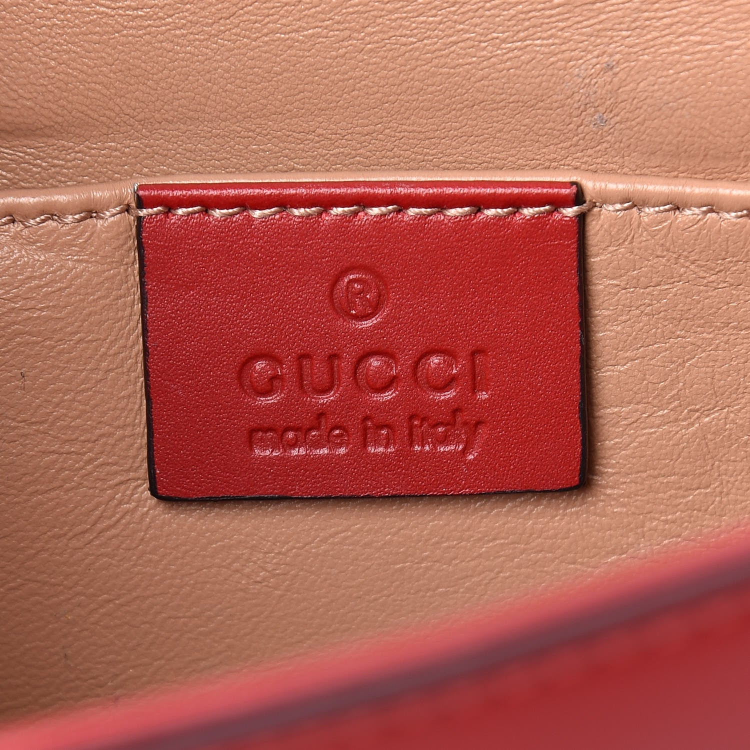 Gucci Nappa Pearl Studded Mini Queen Margaret Broadway Shoulder Bag Hibiscus Red 6 of 14