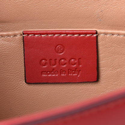 Gucci Nappa Pearl Studded Mini Queen Margaret Broadway Shoulder Bag Hibiscus Red 6 of 14