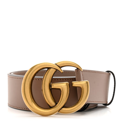 Gucci Calfskin Double G 40mm Belt 75/30 Porcelain Rose 1 of 5