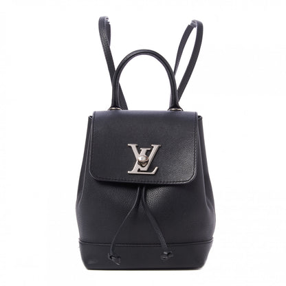 Louis Vuitton Calfskin Lockme Mini Backpack Black 1 of 8