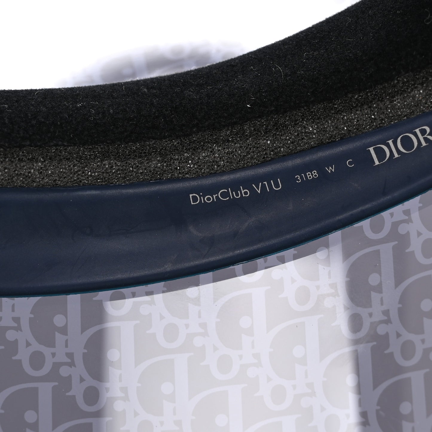 Oblique DiorClub V1U Sun Visor Blue