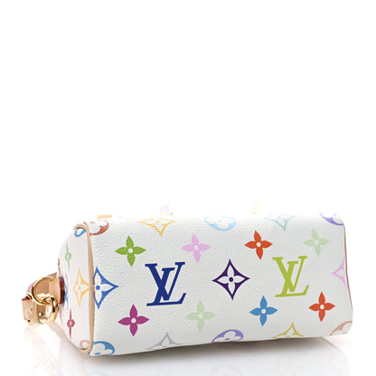 Louis Vuitton X Murakami Monogram Multicolor Nano Speedy White 4 of 7
