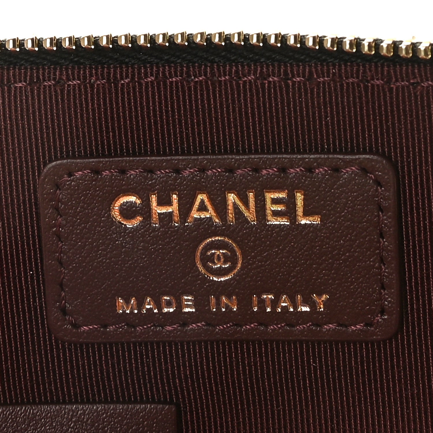 Chanel Caviar Quilted Zip Card Holder Wallet Black 7 of 9