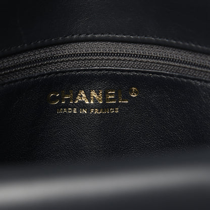 Chanel Lambskin Quilted Large CC Chic Flap Grey Dark Navy 7 of 15