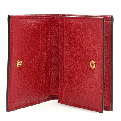 Gucci GG Supreme Monogram Flora Web Ophidia Card Case Red 5 of 7