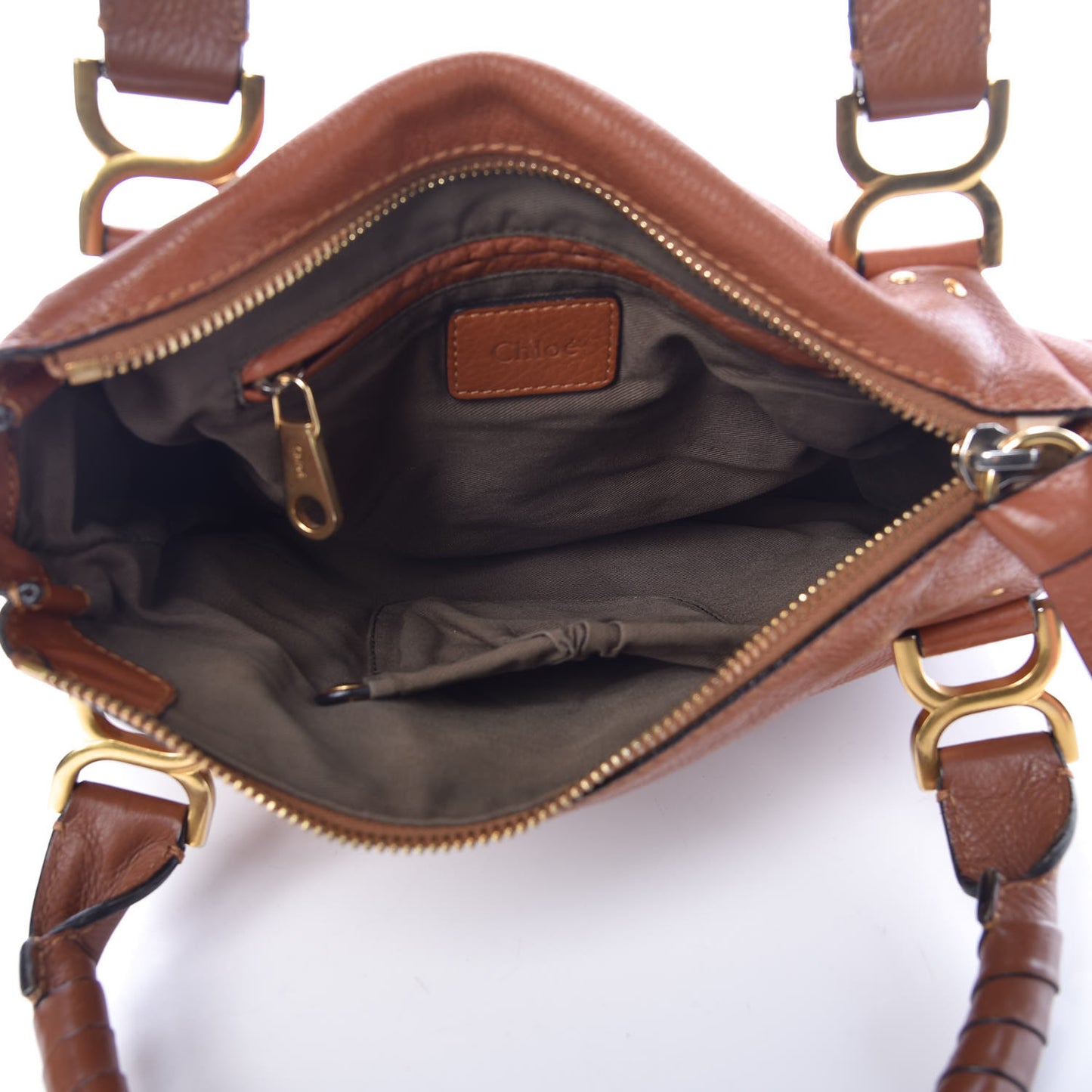 Calfskin Medium Marcie Satchel Tan