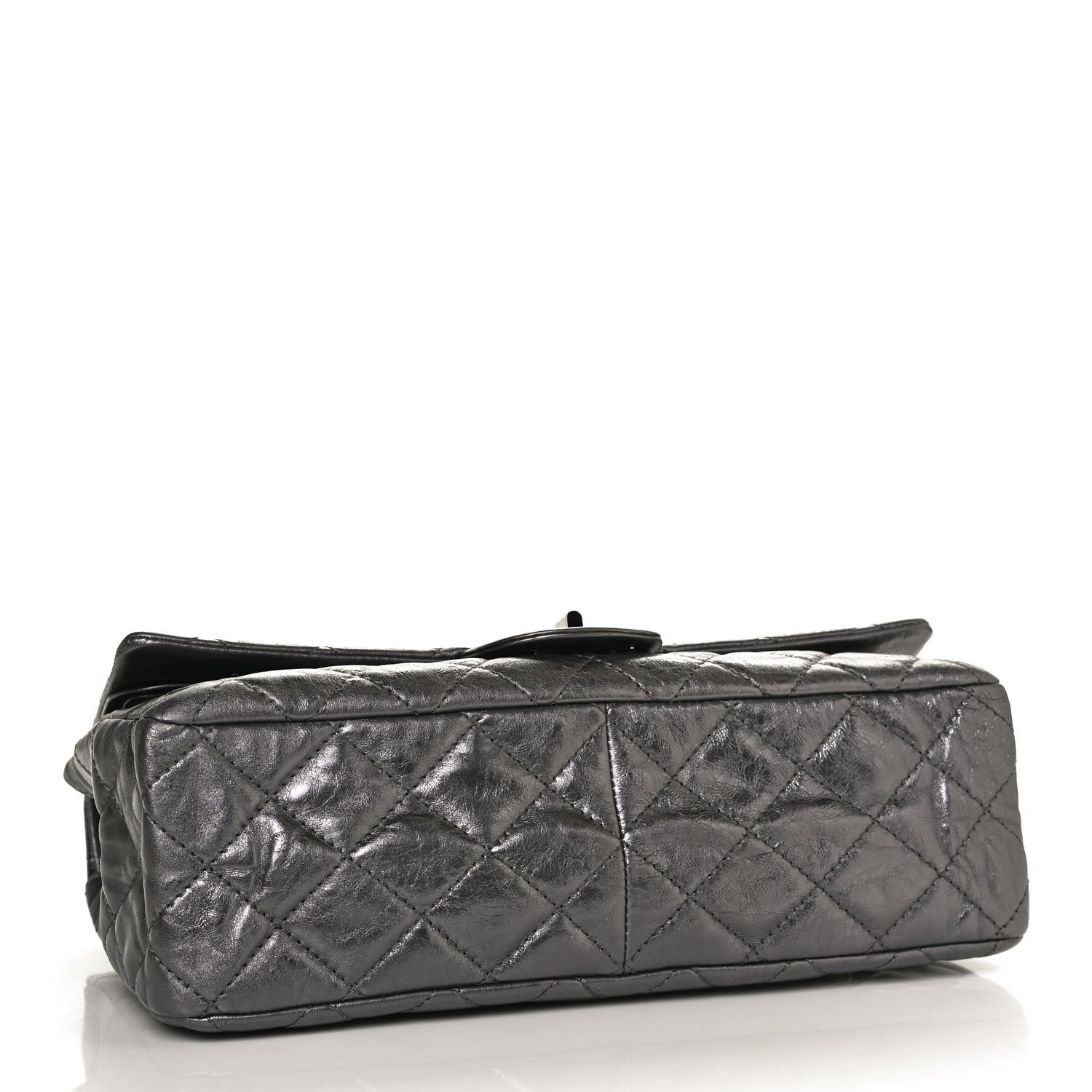 Chanel Metallic Aged Calfskin Quilted 2.55 Reissue 226 Flap Silver 4 of 10