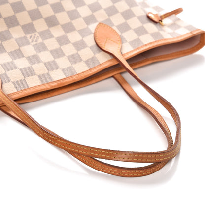 Louis Vuitton Damier Azur Neo Neverfull MM Rose Ballerine 9 of 17