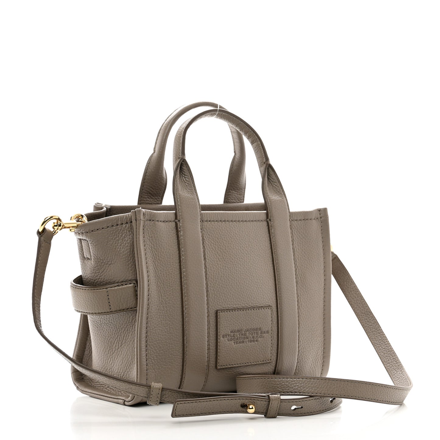 Grained Calfskin Small The Tote Bag Cement