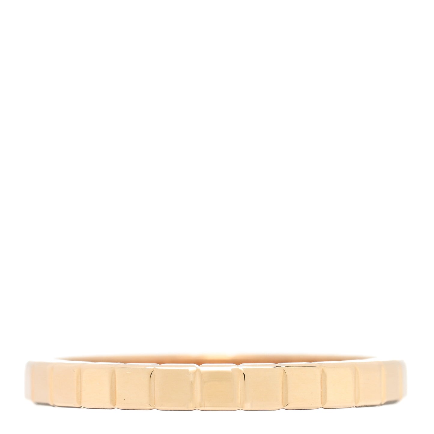 18K Yellow Gold Diamond Ice Cube Band Ring 55 7.25