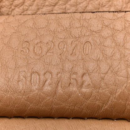 Gucci Soft Calfskin Medium Jackie Top Handle Bag Classic Camel 7 of 13