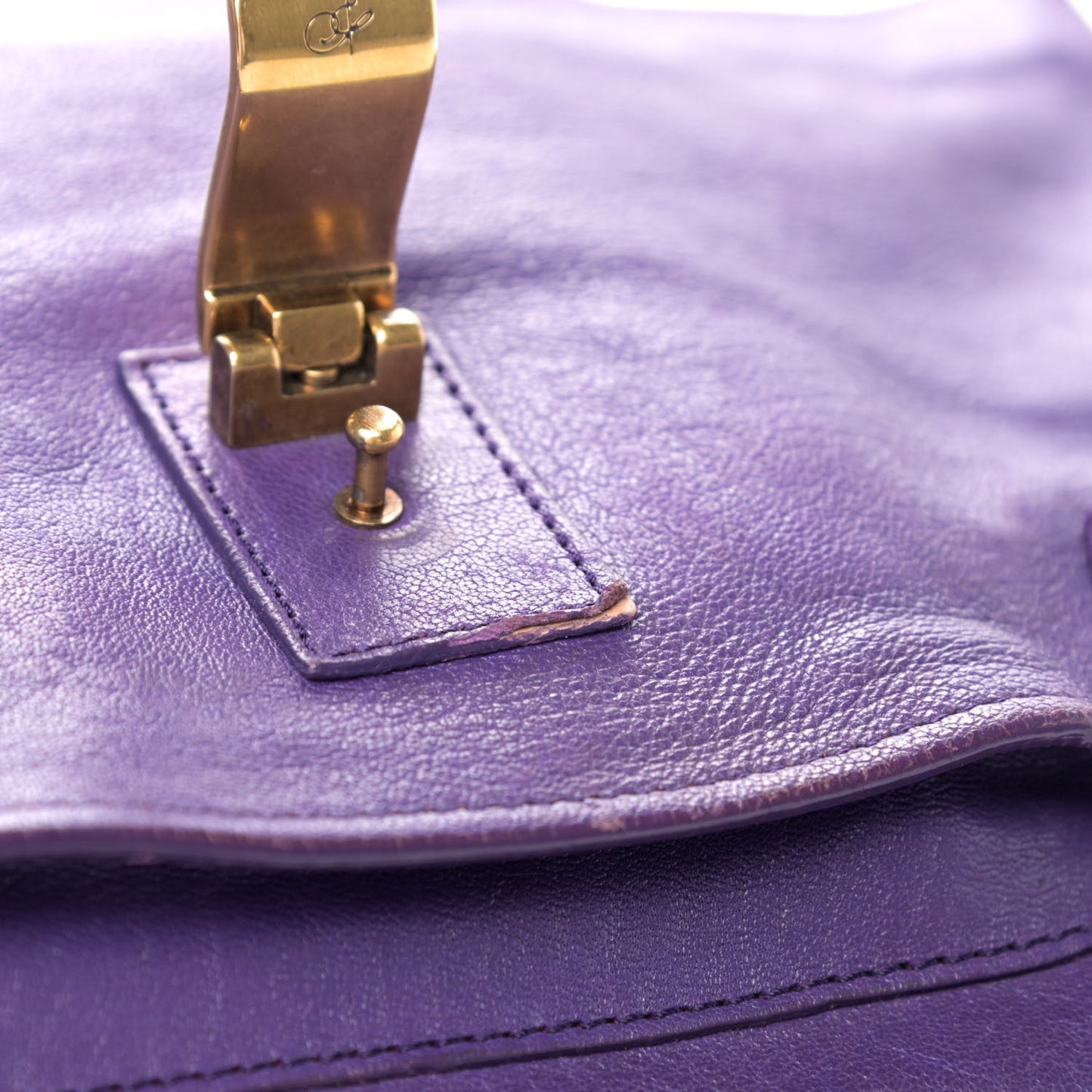 Lambskin Medium PS1 Satchel Purple Rain