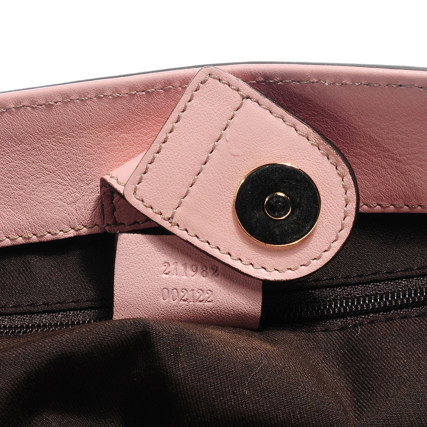 Monogram Medium D Gold Ring Tote Pink