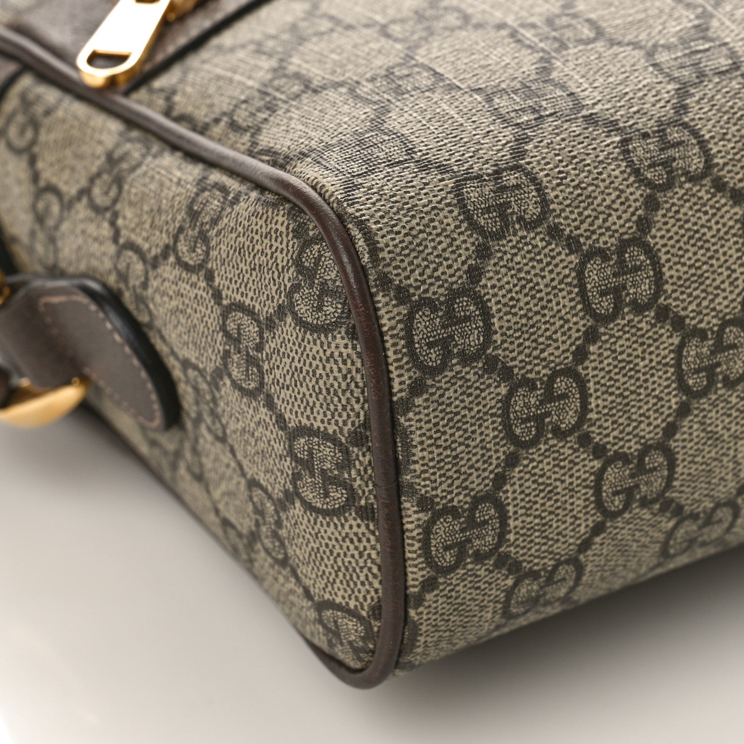 Gucci GG Supreme Monogram Web Small Ophidia Shoulder Bag Brown 8 of 10