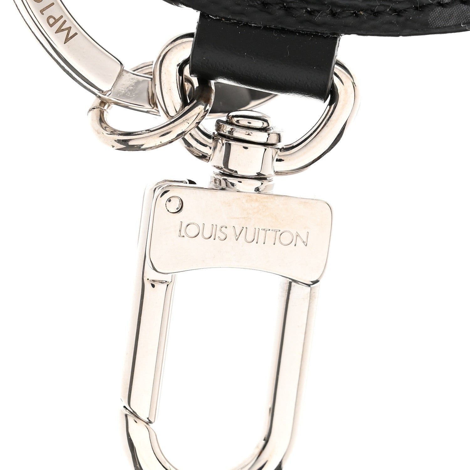 Louis Vuitton Calfskin Monogram Eclipse Pig Bag Charm Key Holder 3 of 5