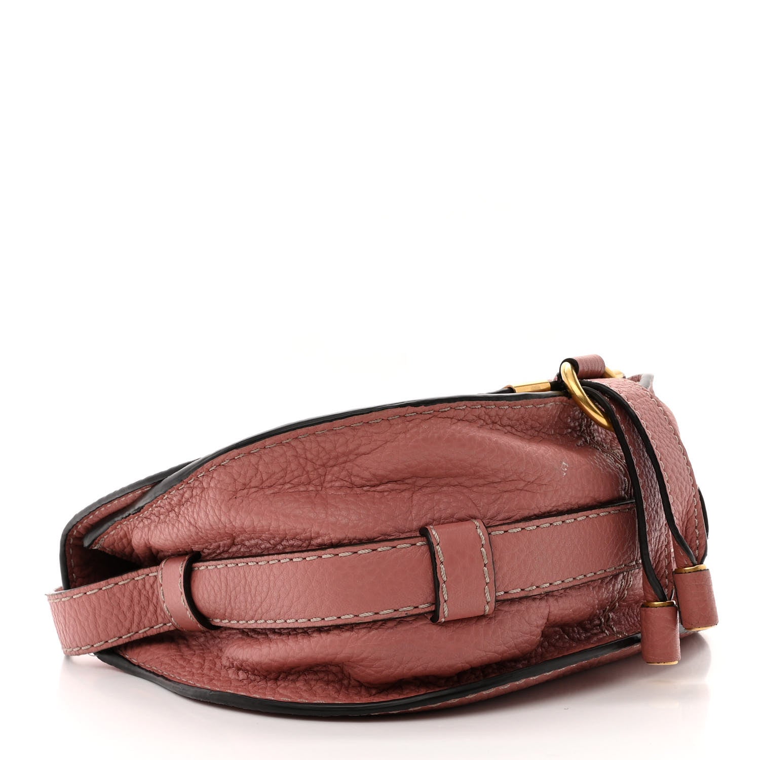 Chloe Calfskin Mini Marcie Round Crossbody Bag Rusty Pink 4 of 14
