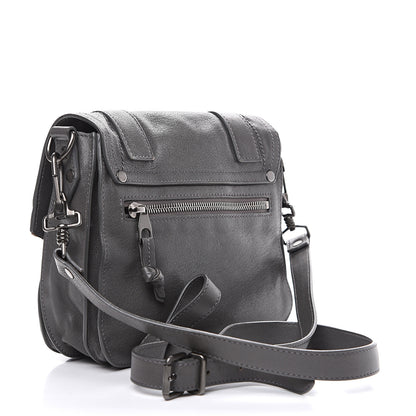 Proenza Schouler Lambskin PS1 Mini Pouch Messenger Heather Grey 2 of 9