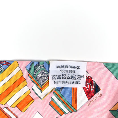 Hermes Silk Springs Springs Twilly Rose Vert Multicolor 3 of 3