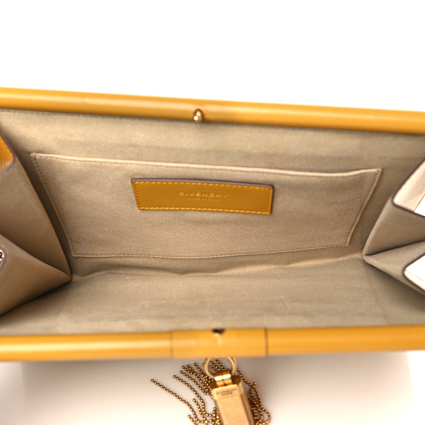 Goatskin Quilted Medium Gem Bag Golden