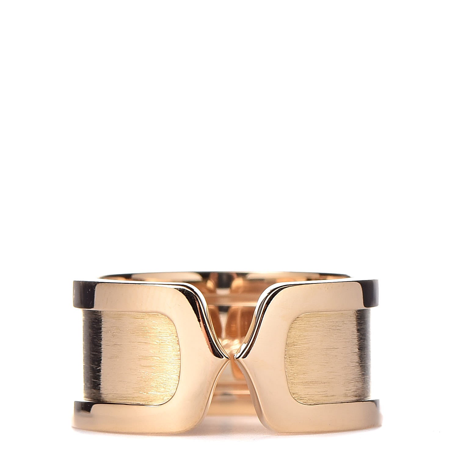 Cartier 18K Yellow Gold 10mm Logo De Ring 54 6.75 1 of 6