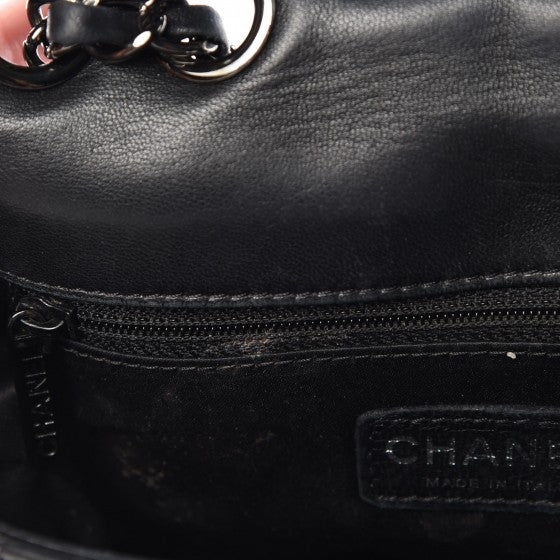 Chanel Lambskin Vertical Stitched Mini Flap Black 16 of 25