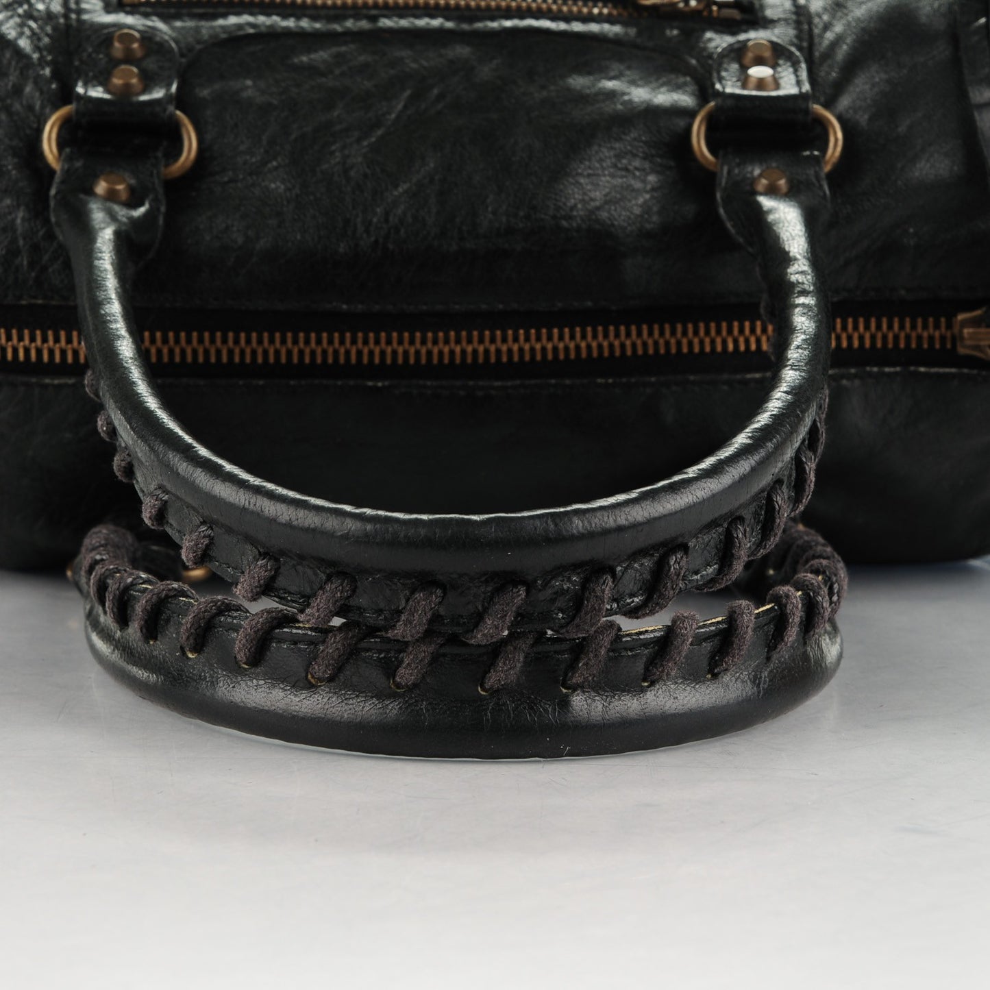 Chevre Classic Hardware Mini Twiggy Black
