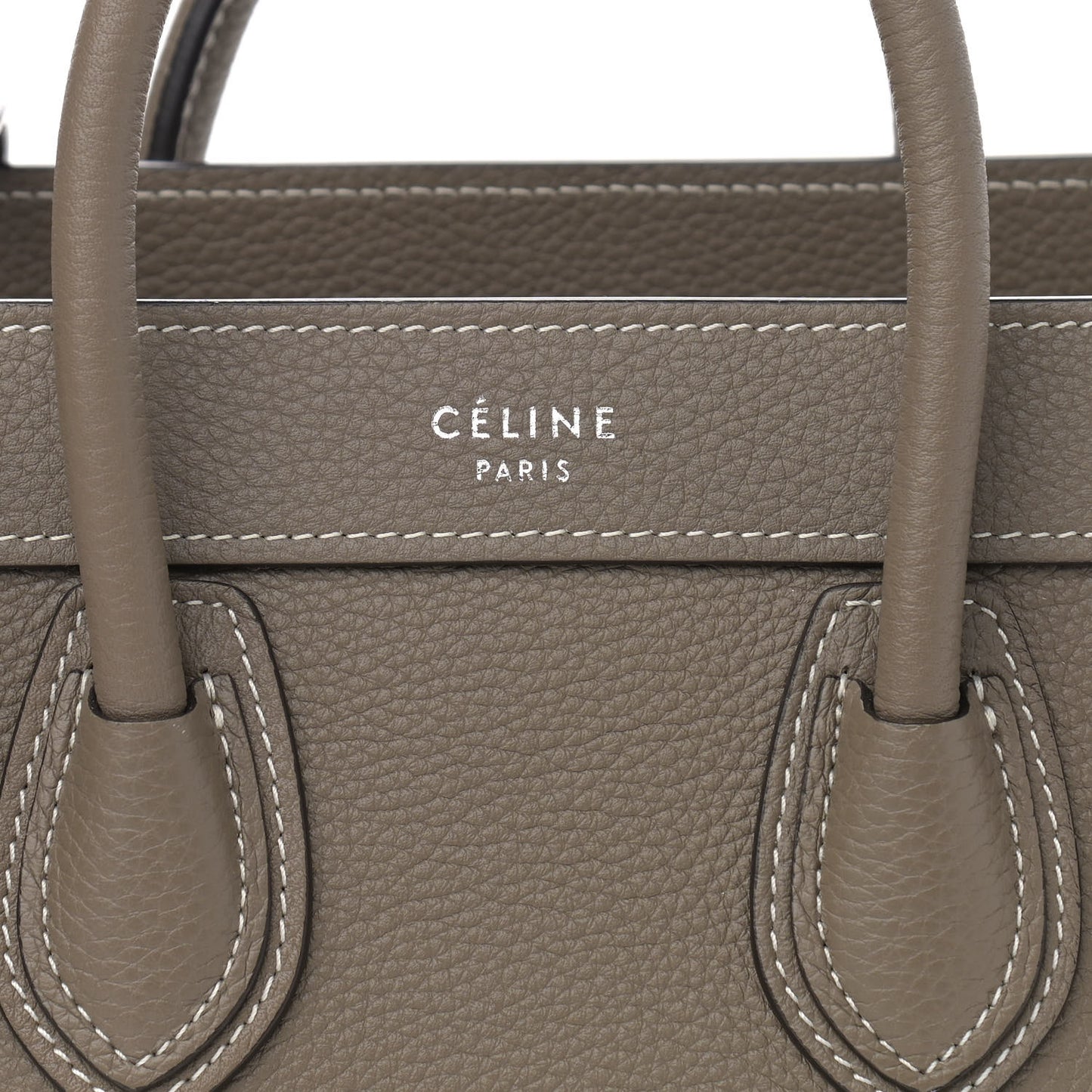 Drummed Calfskin Nano Luggage Souris