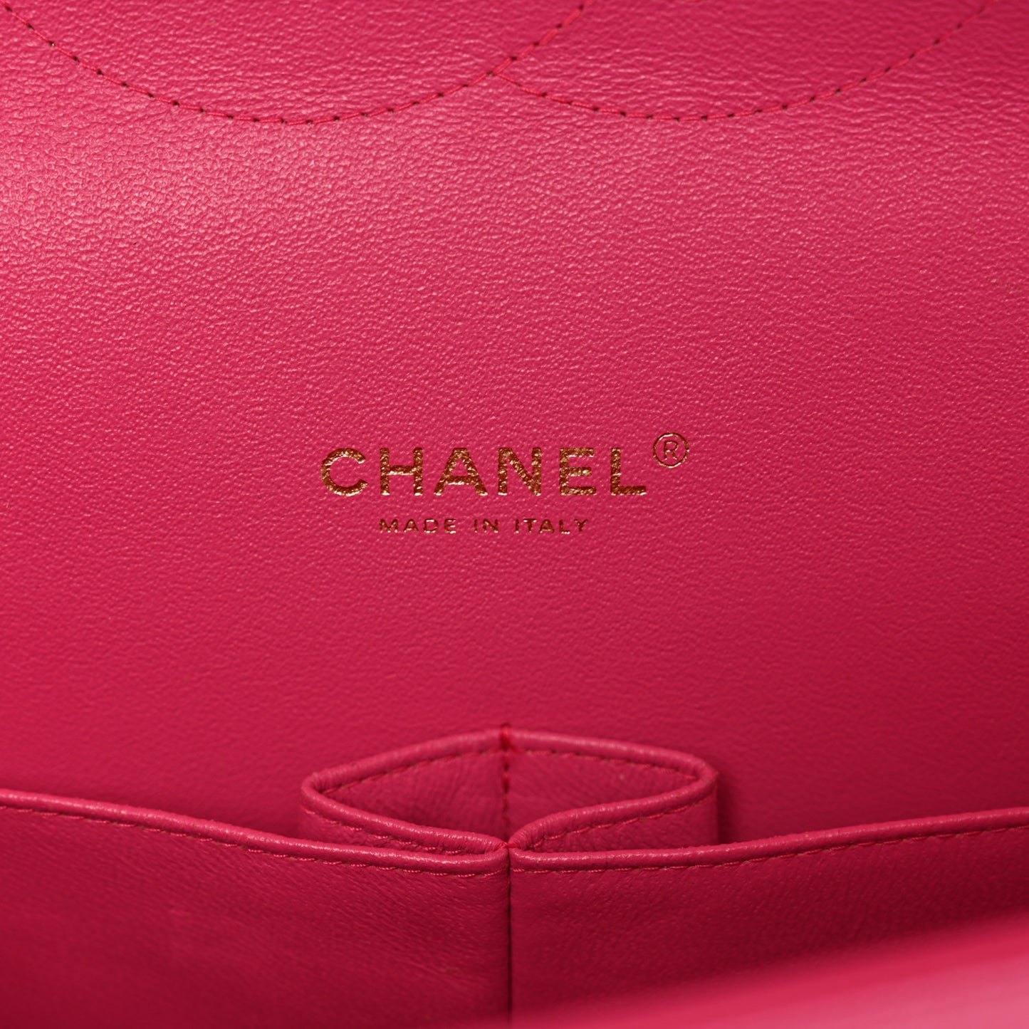 Lambskin Quilted Maxi Double Flap Fuchsia