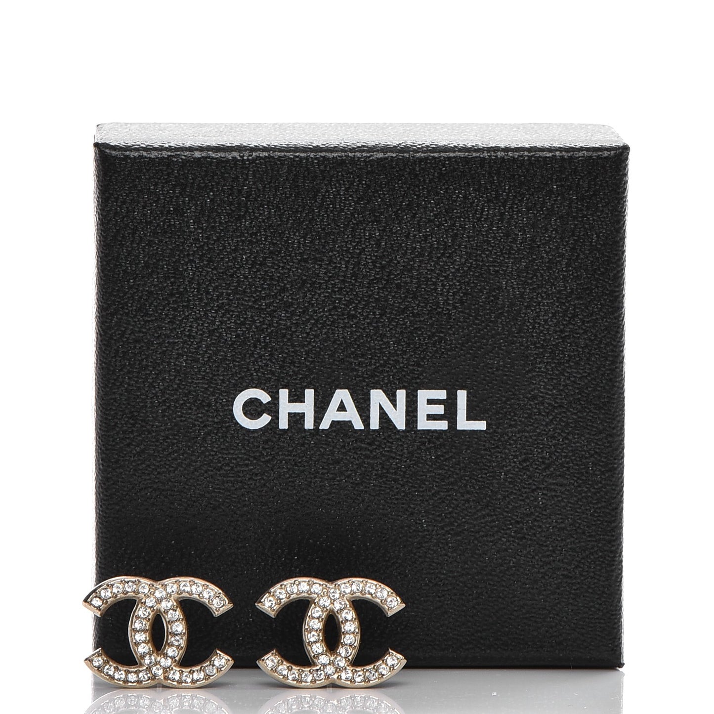 Crystal CC Earrings Gold