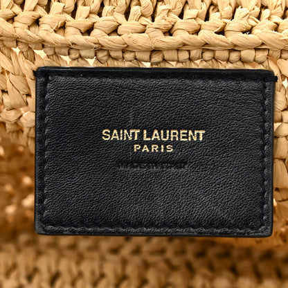 Saint Laurent Raffia Rive Gauche Tote Natural 6 of 10
