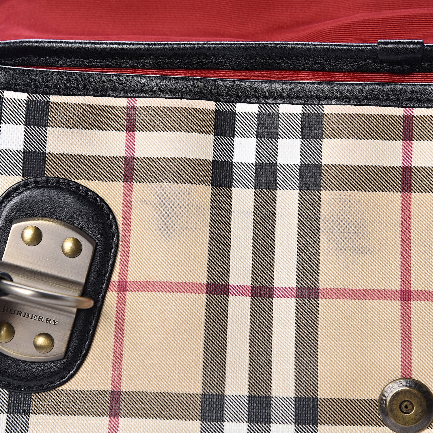 Burberry House Check Satchel Black 9 of 17