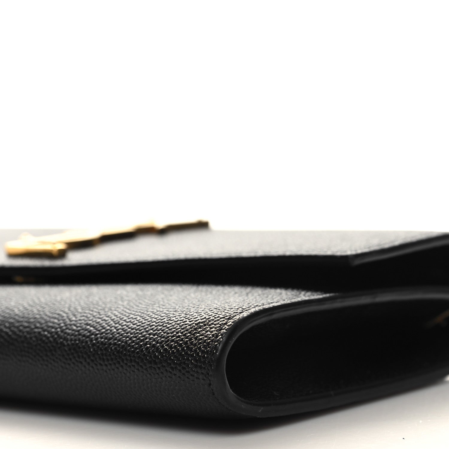 Saint Laurent Grain de Poudre Uptown Chain Wallet Black 13 of 16
