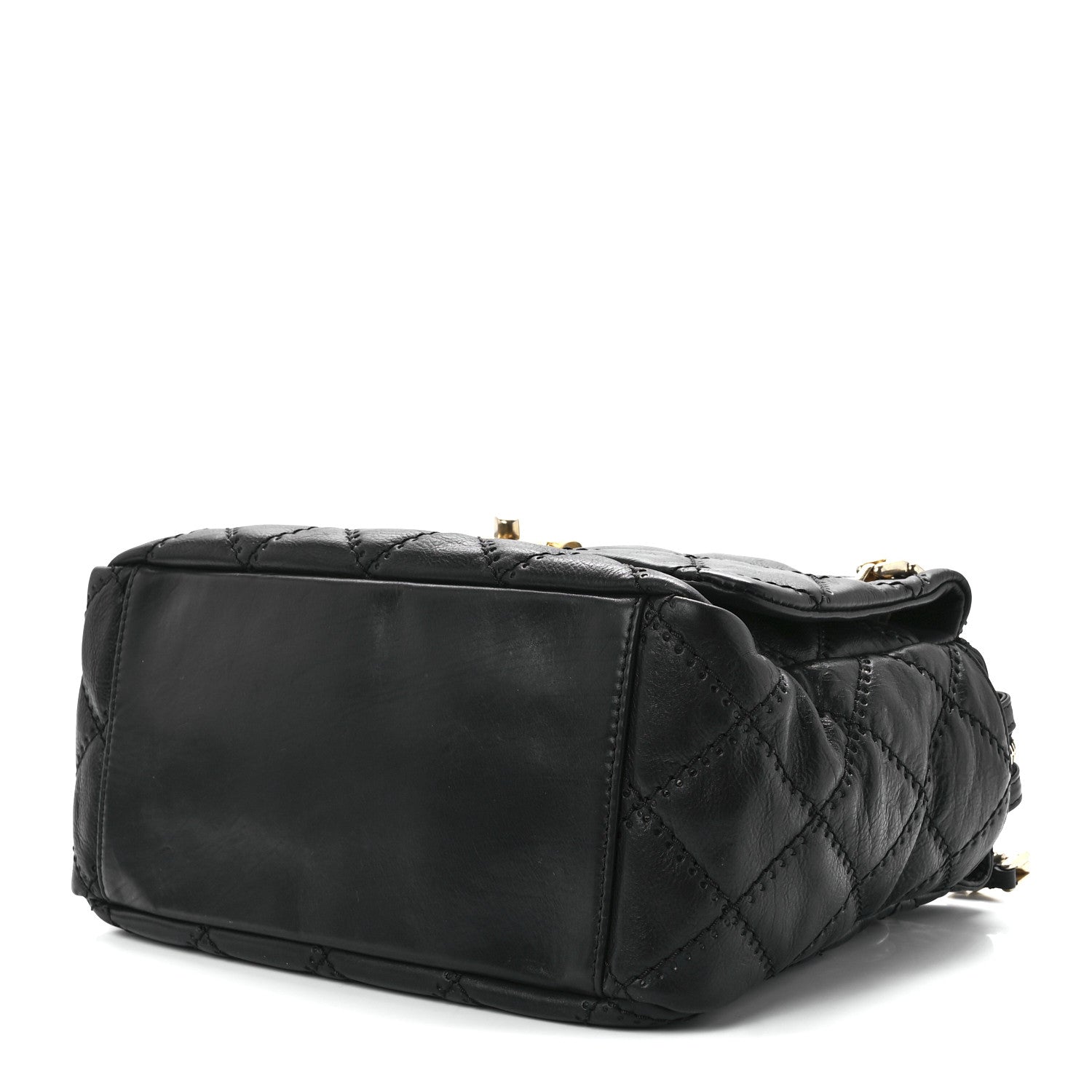 Chanel Calfskin Quilted Retro Chain Tote Black 10 of 12