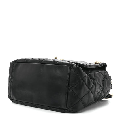 Chanel Calfskin Quilted Retro Chain Tote Black 10 of 12