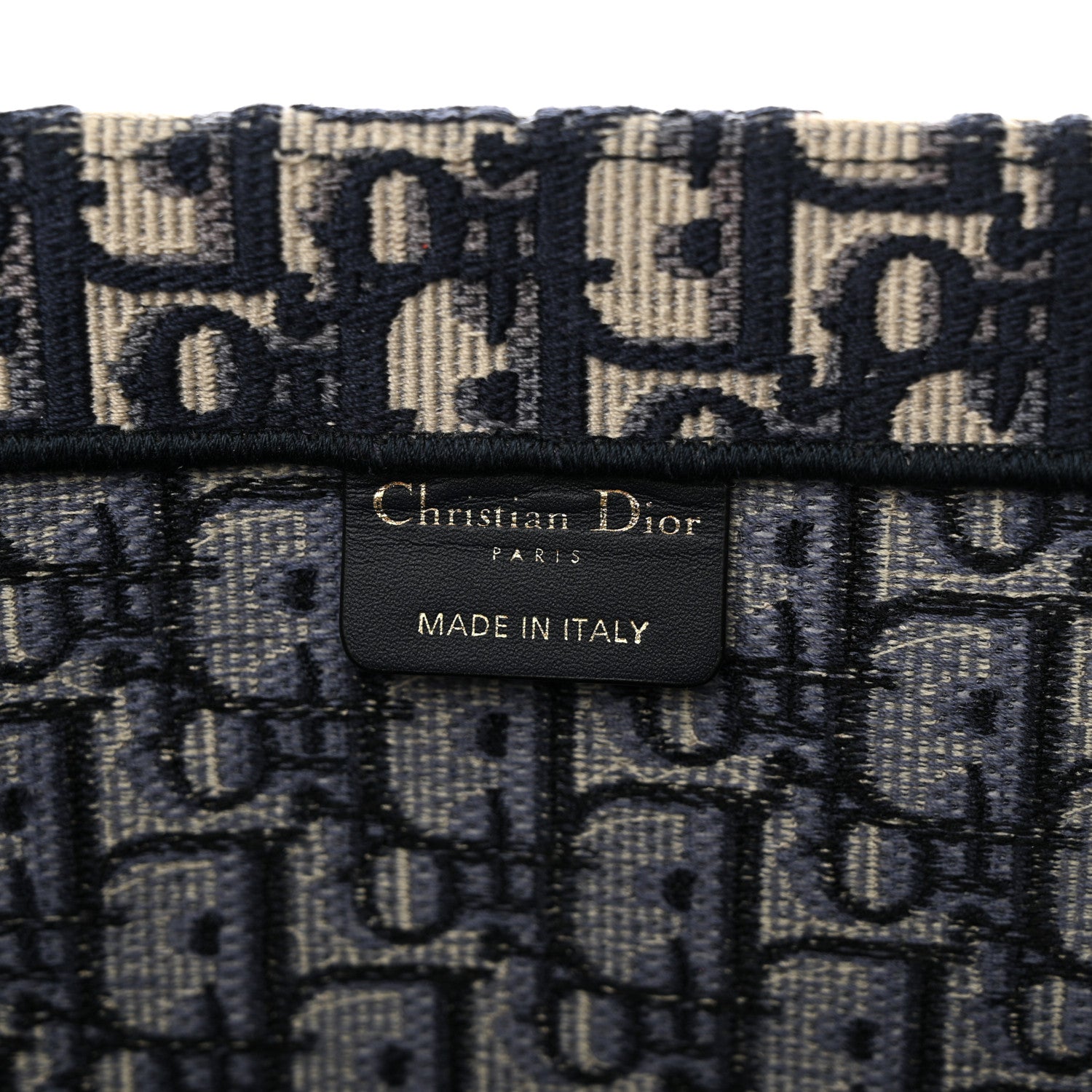 Christian Dior Oblique Large Book Tote Blue Multicolor 6 of 10
