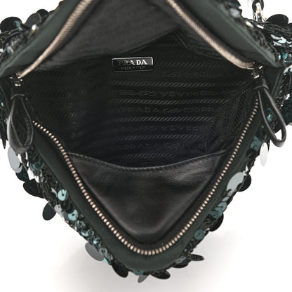 Prada Paillettes Vitello Triangle Crossbody Bottiglia 5 of 11