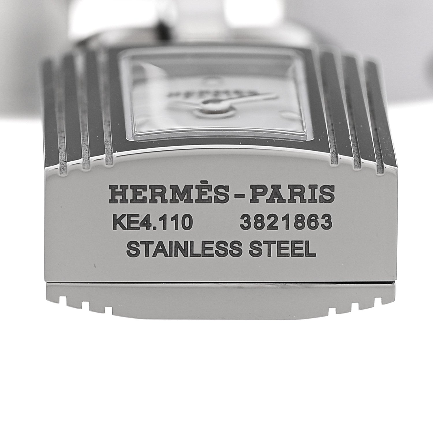 Hermes Stainless Steel 16mm Kelly Quartz Watch 4 of 9