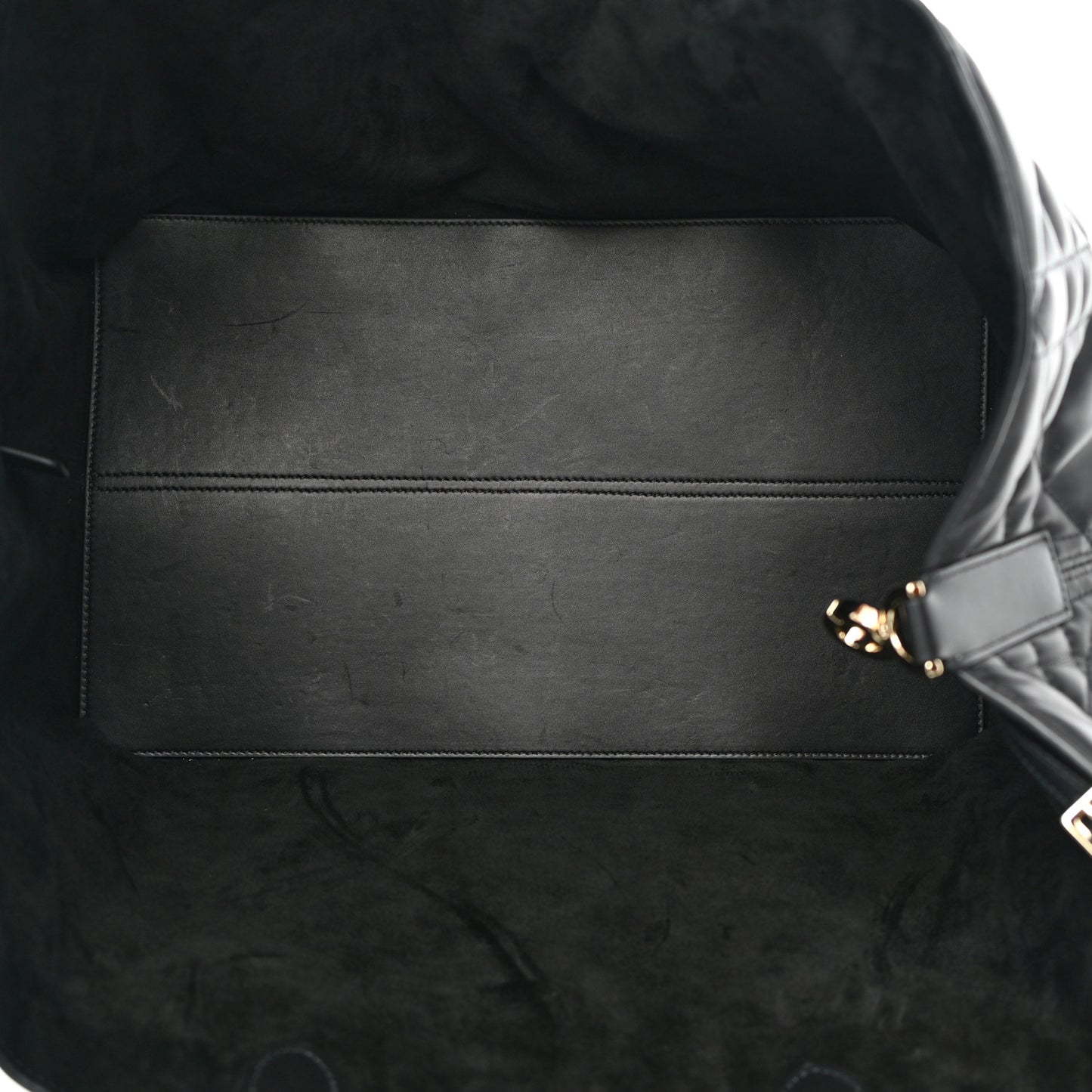 Calfskin Macrocannage Large Toujours Black