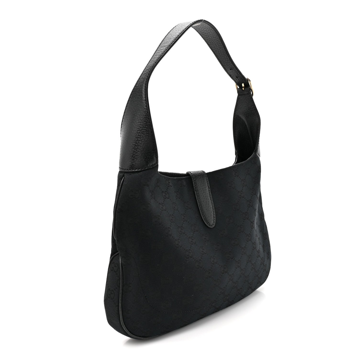 Gucci Monogram Small Jackie O Hobo Black 3 of 14